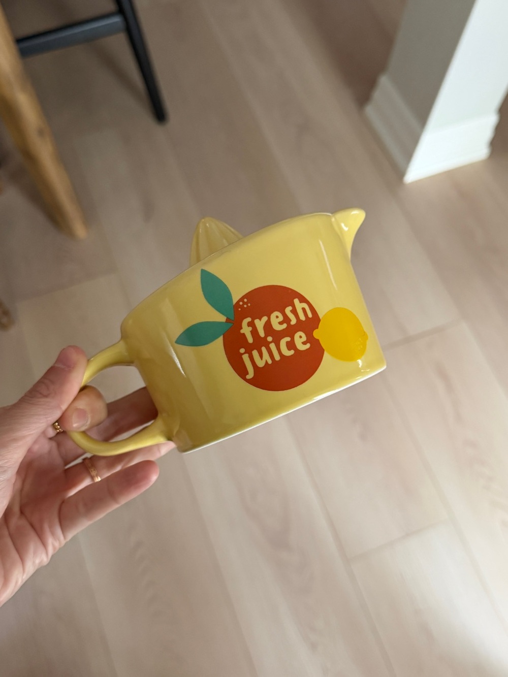 from Yellow Ceramic Citrus Juicer Pitcher
